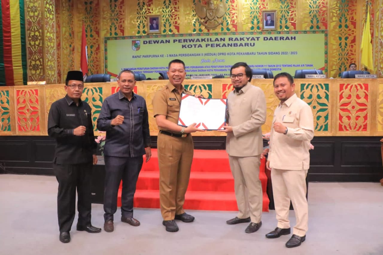 Ranperda Kota Pekanbaru Atas Perubahan Perda No 11 Tahun 2012 Tentang Pajak Air Bawah Tanah
